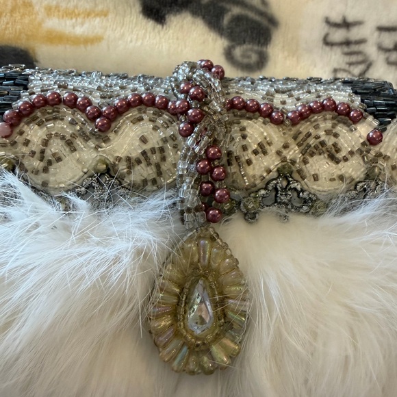 Mary Frances Handbags - Mary Frances Mini Rabbit Fur Clutch